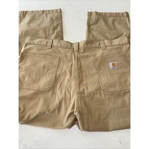 Men's Carhartt Relaxed Fit Twill Utility Work‎ Carpenter Tan Pant Size 42 x 30